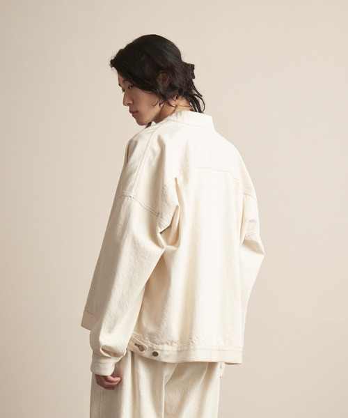 TROVE（トローヴ）の「TROVE 2022SS / HARD TWIST DENIM BLOUSON（デニムジャケット・メンズ・キナリ/ブラック・1/3/2）」の8枚目の写真