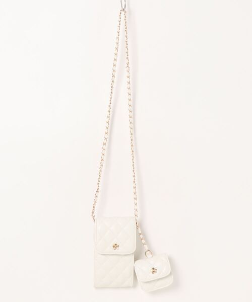 MONICA（モニカ）の「キルティングマルチミニショルダー（ショルダーバッグ・レディース・ワイン/ブラック/ホワイト・FREE）」の15枚目の写真