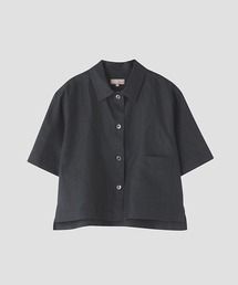 24SS✨マーガレットハウエル　リネン　フラットカラー　ブラウス　サイズⅡ 24SS✨マーガレットハウエル リネン フラットカラー ブラウス