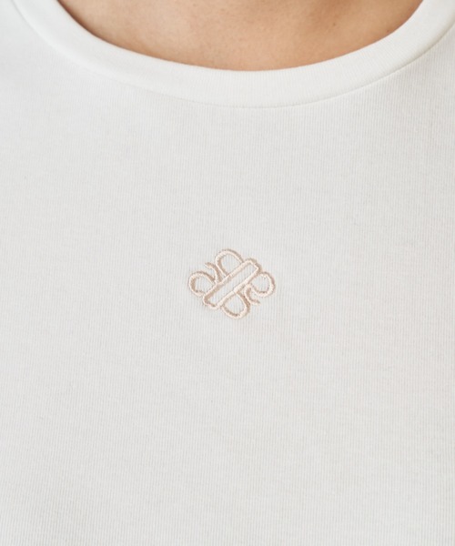 ROYAL PARTY（ロイヤルパーティー）の「エンブレム刺繍Tシャツ（Tシャツ/カットソー・レディース・ベージュ/ブラック/イエロー/オフホワイト・FREE）」の11枚目の写真