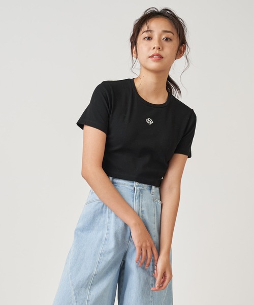 ROYAL PARTY（ロイヤルパーティー）の「エンブレム刺繍Tシャツ（Tシャツ/カットソー・レディース・ベージュ/ブラック/イエロー/オフホワイト・FREE）」の21枚目の写真