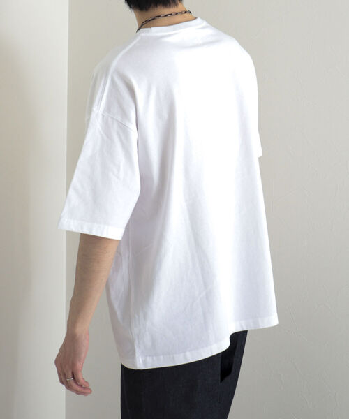 GLOSTER（グロスター）の「【RICHARD VERGEZ/リチャード・ヴェルゲス】コラージュアートフリンジTシャツ（Tシャツ/カットソー・メンズ・ホワイト系その他/ホワイト系その他2・MEDIUM/LARGE）」の12枚目の写真