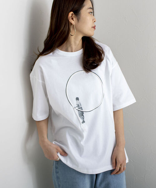 GLOSTER（グロスター）の「【RICHARD VERGEZ/リチャード・ヴェルゲス】コラージュアートフリンジTシャツ（Tシャツ/カットソー・メンズ・ホワイト系その他/ホワイト系その他2・MEDIUM/LARGE）」の17枚目の写真