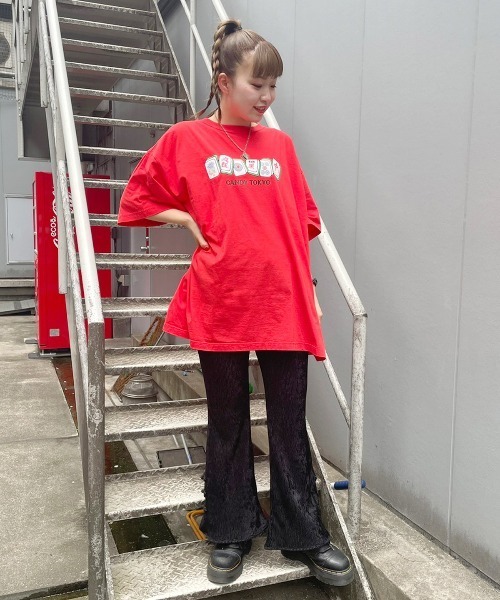 Candy Stripper（キャンディストリッパー）の「CANDY TOKYO BIG Tシャツ（Tシャツ/カットソー・レディース・レッド/オフホワイト/ブラック・2）」の20枚目の写真