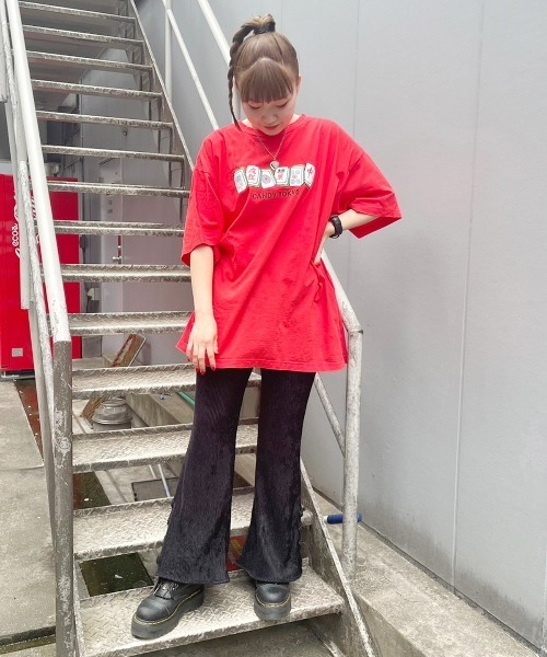 Candy Stripper（キャンディストリッパー）の「CANDY TOKYO BIG Tシャツ（Tシャツ/カットソー・レディース・レッド/オフホワイト/ブラック・2）」の21枚目の写真