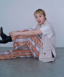 Ray BEAMS | Ray BEAMS / 4ボタン ダブル ノースリーブ ジャケット(ベスト)