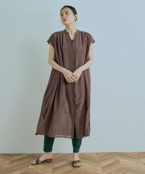 送料込衝撃価格 Kelen ワンピース ケレン Ctn Silk Tuck Tuck Gather Dress Sasshe Lkl22sop3 を