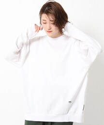 BASECONTROL（ベースコントロール）の「◆コットン天竺 BCロゴグラフィック スーパービッグシルエットロンT（Tシャツ/カットソー）」