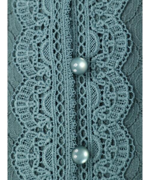 ESCAR（エスカー）の「・ESCAR アイレットティアードワンピース（ワンピース・レディース・ブラック/グリーン・FREE）」の5枚目の写真