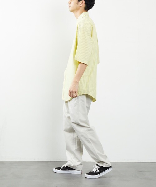 FREAK'S STORE（フリークスストア）の「FREAK'S STORE/フリークスストア リラックスフィット レギュラーカラー 半袖シャツ/シャツ（シャツ/ブラウス・メンズ・ホワイト/ネイビー/グレー/イエロー/インディゴブルー/グリーン/ブルー/ブルー系その他・MEDIUM/LARGE）」の10枚目の写真