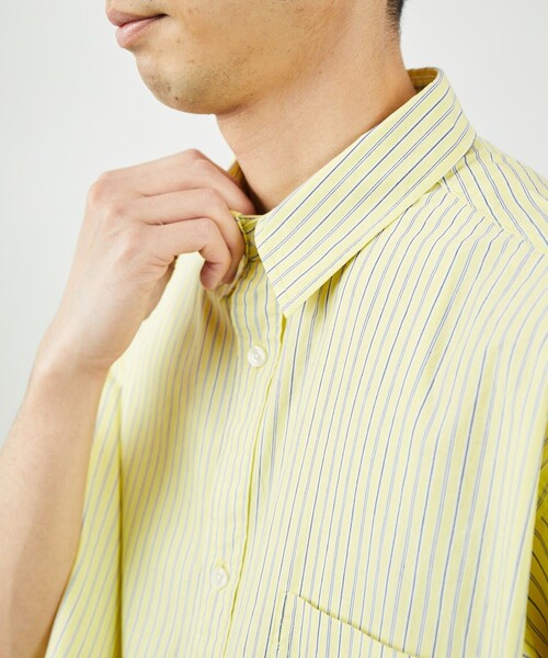 FREAK'S STORE（フリークスストア）の「FREAK'S STORE/フリークスストア リラックスフィット レギュラーカラー 半袖シャツ/シャツ（シャツ/ブラウス・メンズ・ホワイト/ネイビー/グレー/イエロー/インディゴブルー/グリーン/ブルー/ブルー系その他・MEDIUM/LARGE）」の12枚目の写真