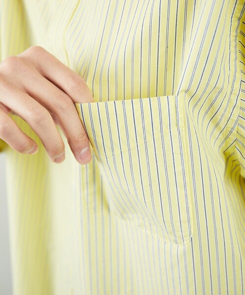 FREAK'S STORE（フリークスストア）の「FREAK'S STORE/フリークスストア リラックスフィット レギュラーカラー 半袖シャツ/シャツ（シャツ/ブラウス・メンズ・ホワイト/ネイビー/グレー/イエロー/インディゴブルー/グリーン/ブルー/ブルー系その他・MEDIUM/LARGE）」の13枚目の写真