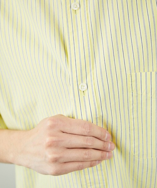 FREAK'S STORE（フリークスストア）の「FREAK'S STORE/フリークスストア リラックスフィット レギュラーカラー 半袖シャツ/シャツ（シャツ/ブラウス・メンズ・ホワイト/ネイビー/グレー/イエロー/インディゴブルー/グリーン/ブルー/ブルー系その他・MEDIUM/LARGE）」の14枚目の写真