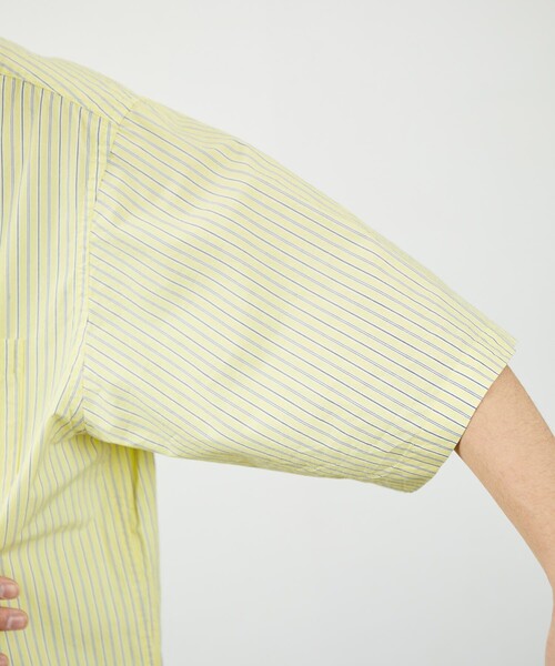 FREAK'S STORE（フリークスストア）の「FREAK'S STORE/フリークスストア リラックスフィット レギュラーカラー 半袖シャツ/シャツ（シャツ/ブラウス・メンズ・ホワイト/ネイビー/グレー/イエロー/インディゴブルー/グリーン/ブルー/ブルー系その他・MEDIUM/LARGE）」の15枚目の写真