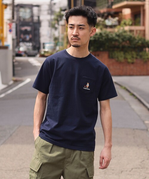 ユニセックス】タキビ ベアー ポケット Tシャツ（Tシャツ/カットソー