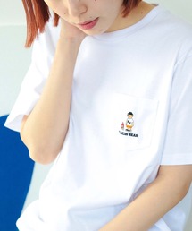BEAMS HEART | 【ユニセックス】タキビ ベアー ポケット Tシャツ(Tシャツ/カットソー)