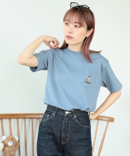 BEAMS HEART（ビームスハート）の「【ユニセックス】タキビ ベアー ポケット Tシャツ（Tシャツ/カットソー・メンズ・ホワイト/ネイビー/ブルー系その他・SMALL/MEDIUM/LARGE/X-LARGE）」の18枚目の写真