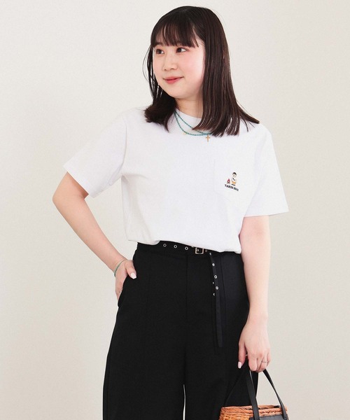 BEAMS HEART(ビームスハート)の「【ユニセックス】タキビ ベアー ポケット Tシャツ(Tシャツ/カットソー・メンズ・ホワイト/ネイビー/ブルー系その他・SMALL/MEDIUM/LARGE/X-LARGE)」の22枚目の写真
