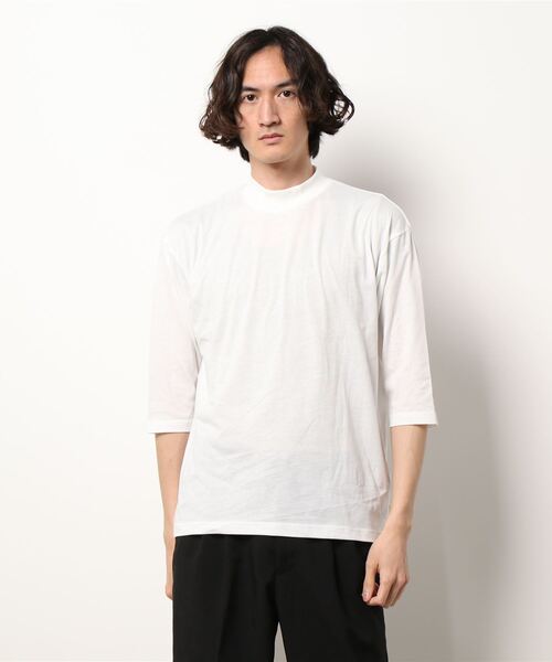 BACK NUMBER(バックナンバー)の「【BACK NUMBER】7分ハーフジップレイヤード(Tシャツ/カットソー・メンズ・グレー/グリーン/ネイビー・L/XL/M)」の6枚目の写真