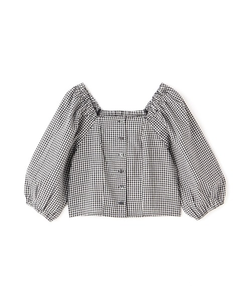 N.（N. Natural Beauty Basic）（エヌエヌナチュラルビューティーベーシック）の「◆フロントボタンスクエアブラウス（シャツ/ブラウス・レディース・ブラック/ピンク/ブラック系その他・MEDIUM）」の18枚目の写真