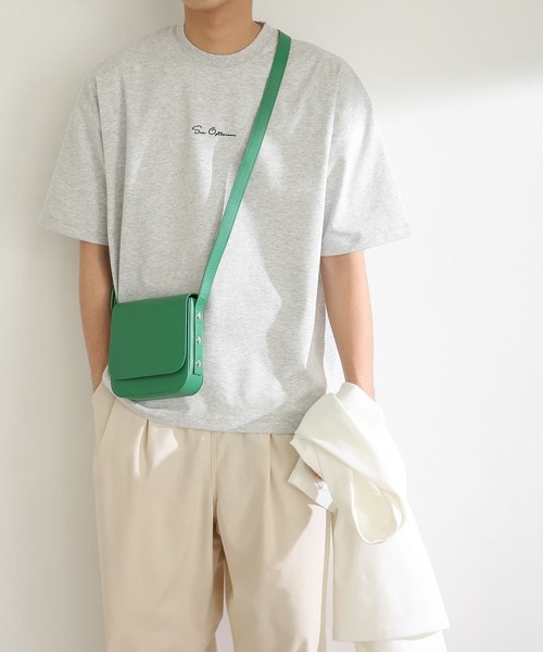 SENSE OF PLACE by URBAN RESEARCH（センスオブプレイスバイアーバンリサーチ）の「シシュウヘビーウエイトTシャツ(5分袖)（Tシャツ/カットソー・メンズ・アイボリー/グリーン/ライトグレー/ネイビー・MEDIUM/LARGE）」の17枚目の写真