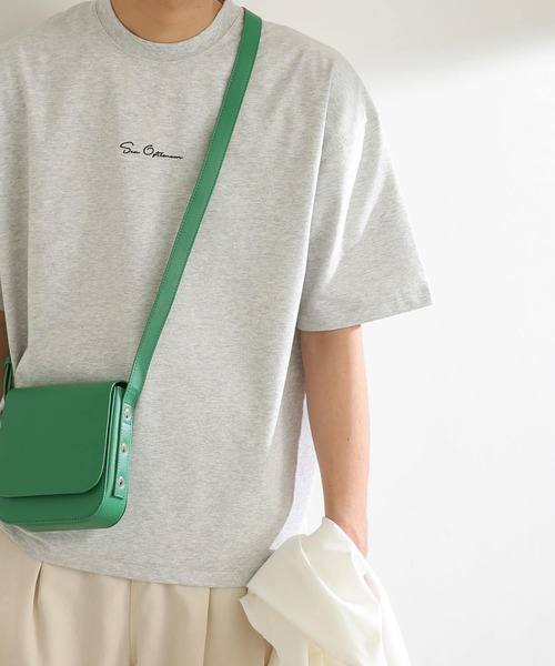 SENSE OF PLACE by URBAN RESEARCH（センスオブプレイスバイアーバンリサーチ）の「シシュウヘビーウエイトTシャツ(5分袖)（Tシャツ/カットソー・メンズ・アイボリー/グリーン/ライトグレー/ネイビー・MEDIUM/LARGE）」の19枚目の写真