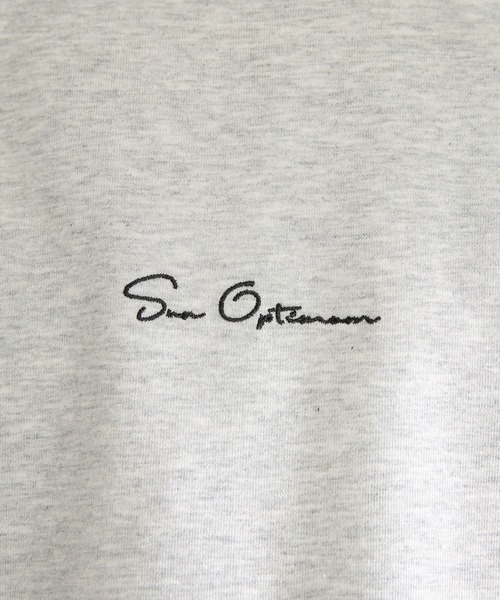 SENSE OF PLACE by URBAN RESEARCH（センスオブプレイスバイアーバンリサーチ）の「シシュウヘビーウエイトTシャツ(5分袖)（Tシャツ/カットソー・メンズ・アイボリー/グリーン/ライトグレー/ネイビー・MEDIUM/LARGE）」の5枚目の写真