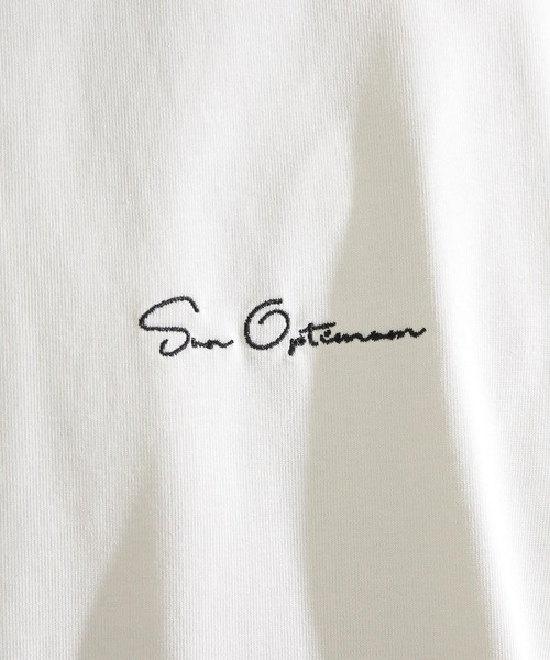 SENSE OF PLACE by URBAN RESEARCH（センスオブプレイスバイアーバンリサーチ）の「シシュウヘビーウエイトTシャツ(5分袖)（Tシャツ/カットソー・メンズ・アイボリー/グリーン/ライトグレー/ネイビー・MEDIUM/LARGE）」の10枚目の写真