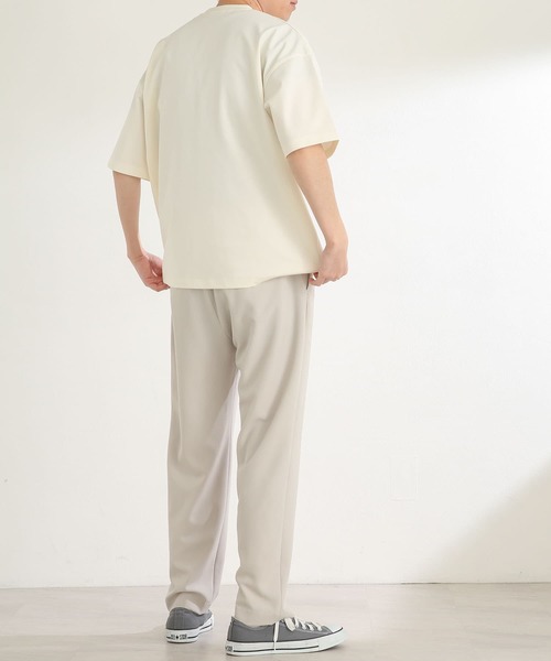 SENSE OF PLACE by URBAN RESEARCH（センスオブプレイスバイアーバンリサーチ）の「シシュウヘビーウエイトTシャツ(5分袖)（Tシャツ/カットソー・メンズ・アイボリー/グリーン/ライトグレー/ネイビー・MEDIUM/LARGE）」の12枚目の写真