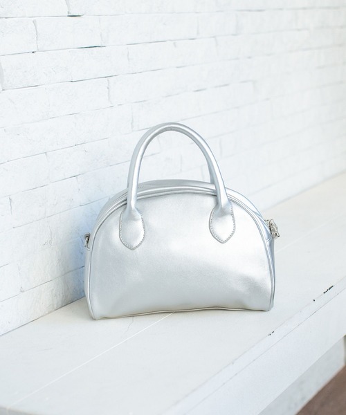 PBLIM（ページボーイリム）の「PAGEBOYLIM/ラメボストンバック（ショルダーバッグ・レディース・シルバー/グリーン系その他・FREE）」の2枚目の写真