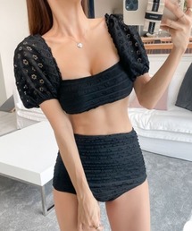 by muni:r（バイ ムニール）の「パンチングレースハイビキニ（水着）」