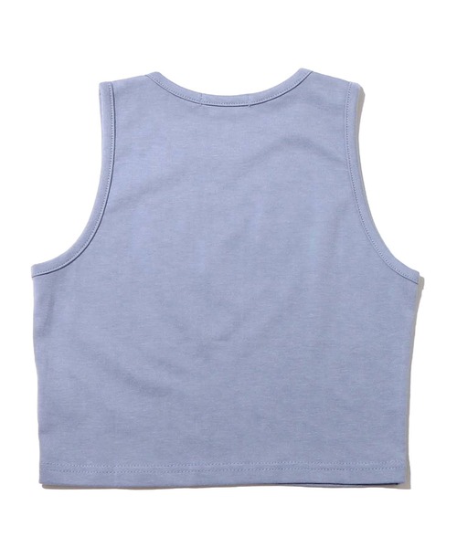 atmos pink（アトモスピンク）の「atmos pink ホログラムロゴ ちびタンク（タンクトップ・レディース・ホワイト/グレー/ブルー・FREE）」の6枚目の写真