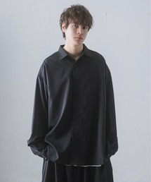 KUUUPY | Long Sleeve Basic Regular Collar Shirts - 長袖ベーシックレギュラーカラーシャツ(シャツ/ブラウス)