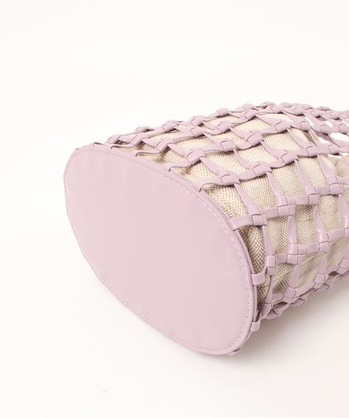 ALL ORDINARIES(オールオーディナリーズ)の「【At アット】巾着付きメッシュワンショルダー(ショルダーバッグ・レディース・イエロー/ラベンダー/アイボリー・FREE)」の5枚目の写真