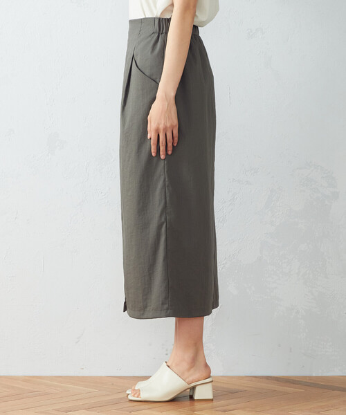 COMME CA ISM(コムサイズム)の「前スリット入り タイトスカート(スカート・レディース・ホワイト/ブラック/カーキ・SMALL/MEDIUM/LARGE)」の11枚目の写真