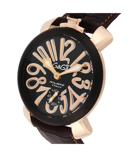 GaGa MILANO(ガガミラノ)の「GaGa MILANO/ガガミラノ MANUALE48MM 腕時計 501401S-BRW メンズ(アナログ腕時計・メンズ・ブラウン・FREE)」の3枚目の写真