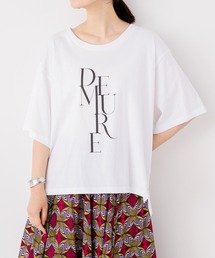 hunch | カジュアル＆リラックス感、この夏何度も着たくなるプリント入り5分袖Tシャツ(Tシャツ/カットソー)
