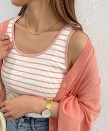 apres jour mignon | リブボーダータンク【ZOZOTOWN限定アイテム】(タンクトップ)