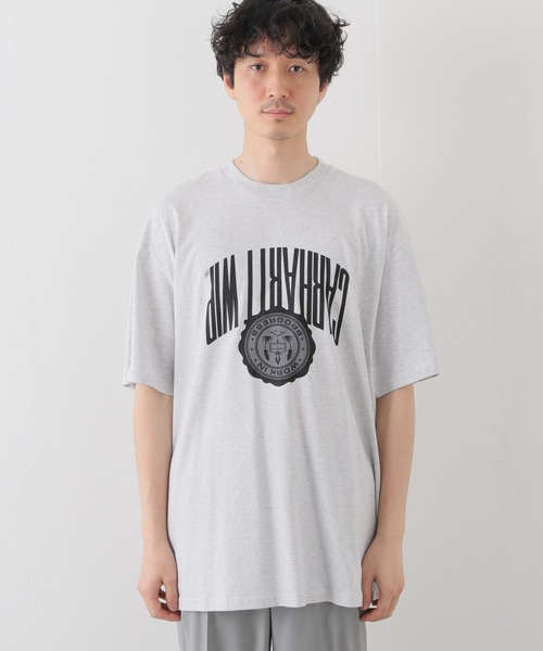 Carhartt WIP(カーハートダブリューアイピー)の「【Carhartt WIP / カーハート ダブリューアイピー】S/S UPSIDE DOWN T-SHIRT(Tシャツ/カットソー・メンズ・ライトグレー/ネイビー/グリーン・MEDIUM/FREE/LARGE)」の5枚目の写真