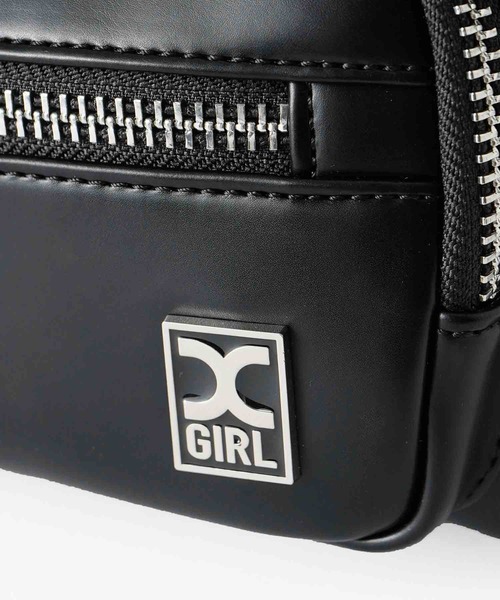 X-girl(エックスガール)の「FAUX LEATHER 2WAY SHOULDER BAG/フェイクレザー ショルダーバッグ/ハンドバッグ(ショルダーバッグ・レディース・ベージュ/ブラック・ONE SIZE)」の9枚目の写真