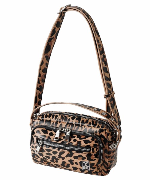 X-girl(エックスガール)の「FAUX LEATHER 2WAY SHOULDER BAG/フェイクレザー ショルダーバッグ/ハンドバッグ(ショルダーバッグ・レディース・ベージュ/ブラック・ONE SIZE)」の15枚目の写真