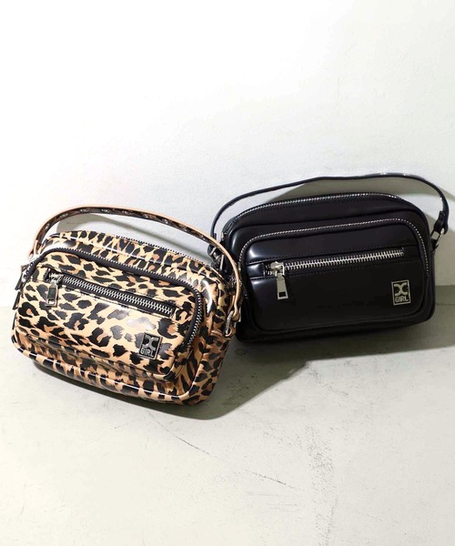 X-girl(エックスガール)の「FAUX LEATHER 2WAY SHOULDER BAG/フェイクレザー ショルダーバッグ/ハンドバッグ(ショルダーバッグ・レディース・ベージュ/ブラック・ONE SIZE)」の16枚目の写真