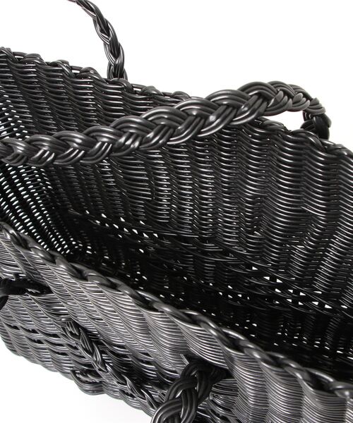 Allerleirauh(アラライラオ)の「「Allerleirauh chill/アラライラオ」ハンドルクロスメルカドバッグ(かごバッグ・レディース・ブラック/ホワイト・FREE)」の4枚目の写真