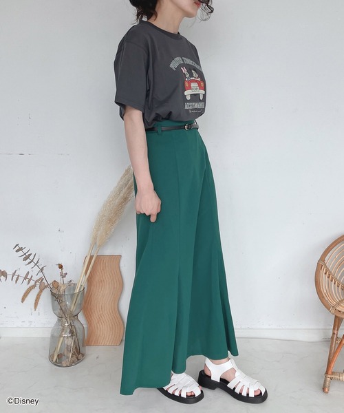 AS KNOW AS plus（アズノゥアズプラス）の「●ベルト付きマーメイドスカート（スカート・レディース・グリーン/ブラック/アイボリー・FREE）」の20枚目の写真