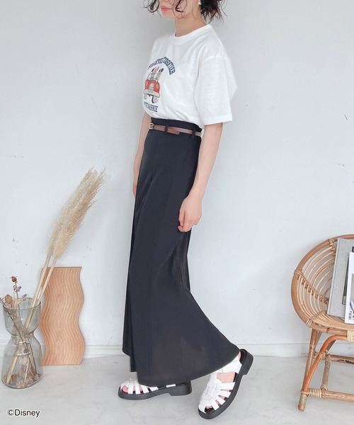 AS KNOW AS plus（アズノゥアズプラス）の「●ベルト付きマーメイドスカート（スカート・レディース・グリーン/ブラック/アイボリー・FREE）」の22枚目の写真