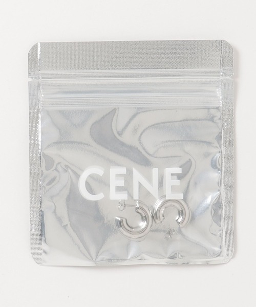 CENE（セネ）の「【CENE】セネ/ シィクフープ（ピアス（両耳用）・レディース・シルバー/ゴールド・FREE）」の4枚目の写真