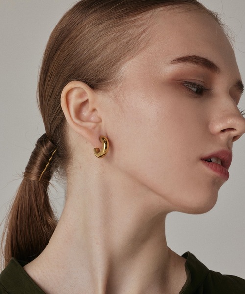 CENE（セネ）の「【CENE】セネ/ シィクフープ（ピアス（両耳用）・レディース・シルバー/ゴールド・FREE）」の6枚目の写真