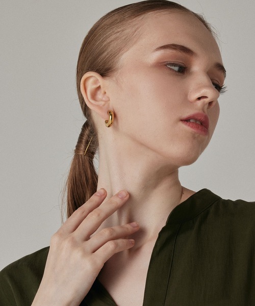 CENE（セネ）の「【CENE】セネ/ シィクフープ（ピアス（両耳用）・レディース・シルバー/ゴールド・FREE）」の7枚目の写真