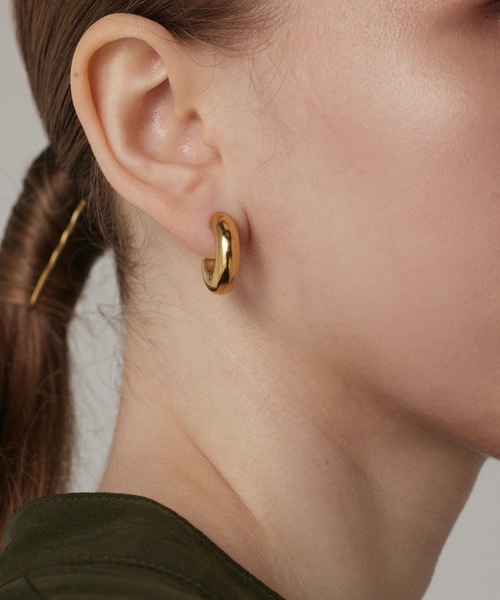 CENE（セネ）の「【CENE】セネ/ シィクフープ（ピアス（両耳用）・レディース・シルバー/ゴールド・FREE）」の10枚目の写真