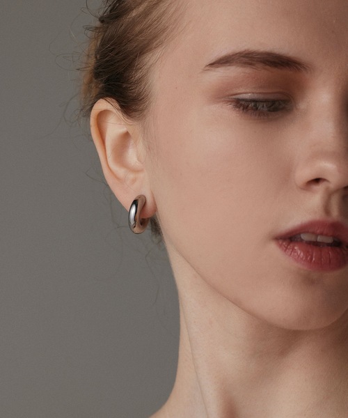 CENE（セネ）の「【CENE】セネ/ シィクフープ（ピアス（両耳用）・レディース・シルバー/ゴールド・FREE）」の14枚目の写真